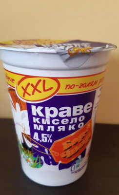 БОР ЧВОР - Кисело мляко Краве 4.5 процента 400гр. /20../1000/