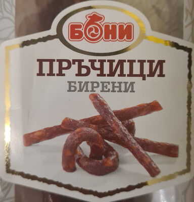 БОНИ - Охладени свински продукти - Сурово-сушени - Пръчици Бирени Е140 флоупак /16/