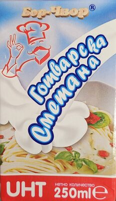 БОР ЧВОР - Сметана готварска 20 процента УХТ 250 мл. /15/
