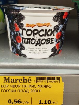 БОР ЧВОР - Плодово детско мляко Горски плод 200гр. /40../