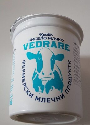 ВЕДРАРЕ - Кисело мляко 2 пр 400гр. /12/