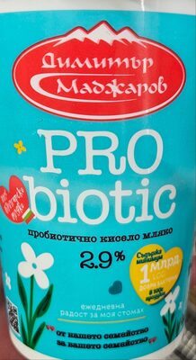 МАДЖАРОВ - Млечни продукти - Кисело мляко Пробиотично 2.9 процента 400гр. тарелка /6/