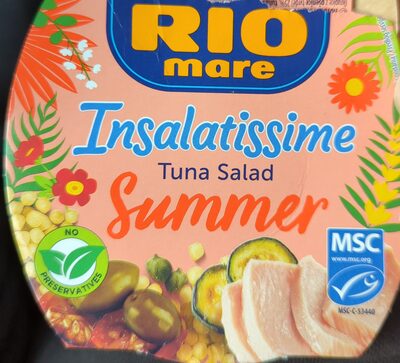 Консерви Rio Mare - Салати /Insalatissime/ с Риба тон - Лято /фрегола, чери домати,маслини и каперси/ 160 гр /36/