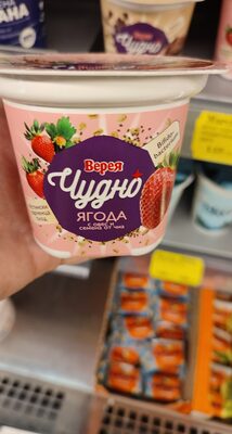 ОМК - Верея - КМ Чудно Пробиотик Йогурт Ягода с Овес и семена от Чиа 3.4 пр 0.200 /12/