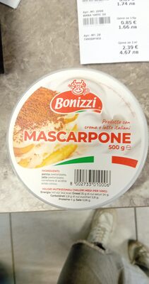 РОСТАР - Млечни продукти - Маскарпоне Bonizzi 500 гр /6/